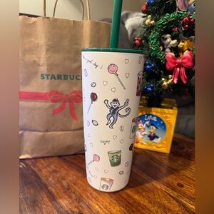 Starbucks Roller Rabbit Tumbler w lid